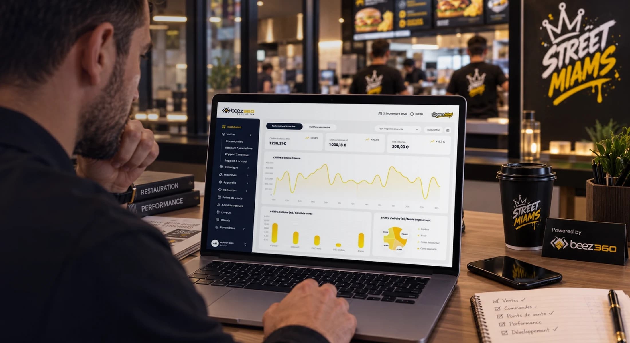 Managing a restaurant network with the Beez360 back office